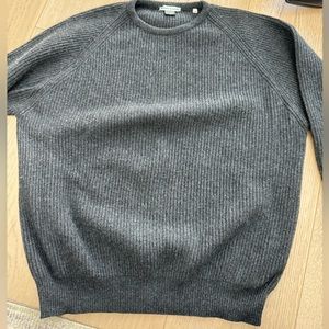 Cashmere il Primo 100% Cashmere Crew Neck Gray Sweater